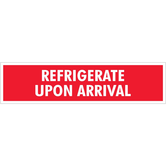 2 x 8" - "Refrigerate Upon Arrival" Labels - DL1640