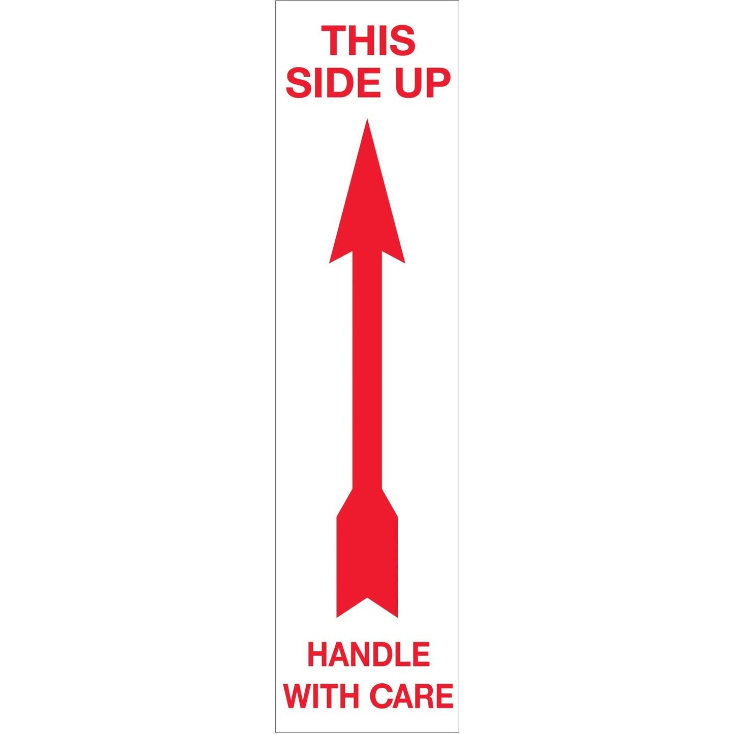 2 x 8" - "Up - Handle With Care" Arrow Labels - DL1130