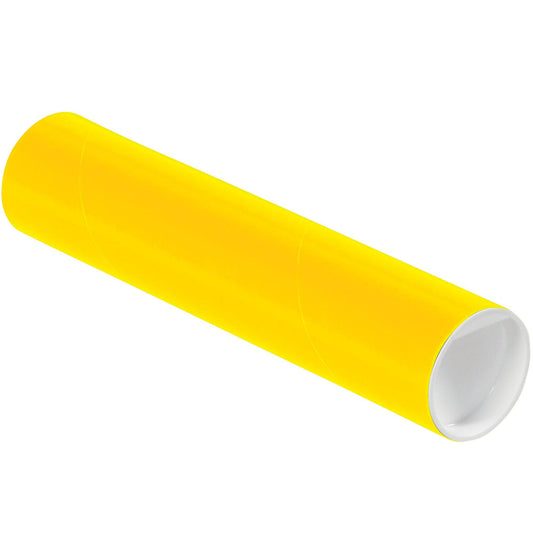 2 x 9" Yellow Tubes with Caps - P2009Y