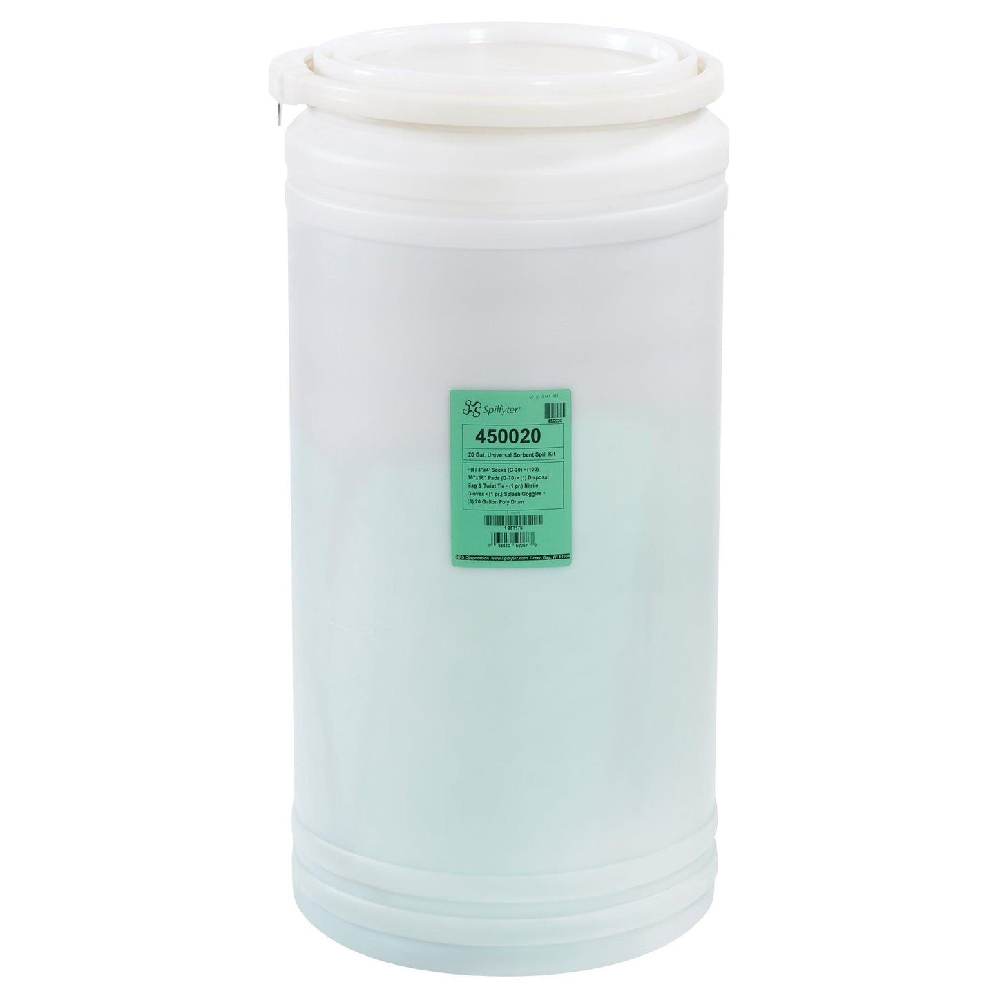 20 Gallon Spill Kit in Poly Drum - SPLKIT120