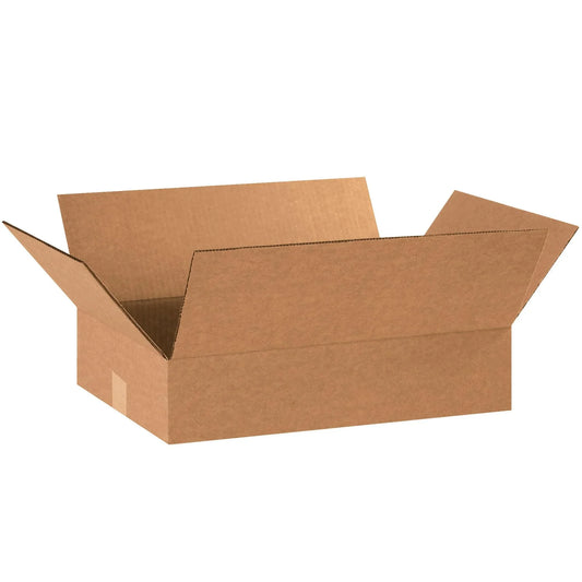 20 x 12 x 4" Flat Corrugated Boxes - 20124 Box Packaging Partner