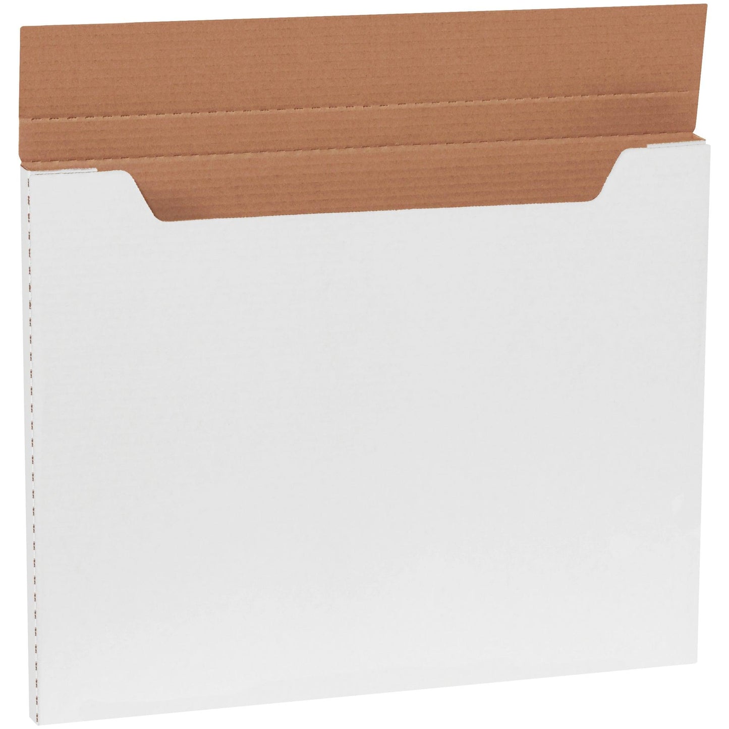 20 x 16 x 1" White Jumbo Fold-Over Mailers - M20161