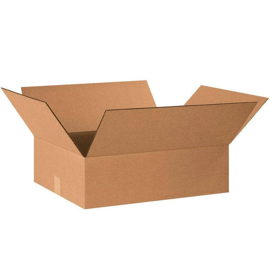 20 x 16 x 6" Flat Corrugated Boxes - 20166 Box Packaging Partner