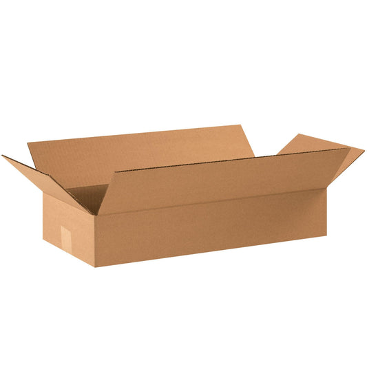 22 x 10 x 4" Flat Corrugated Boxes - 22104