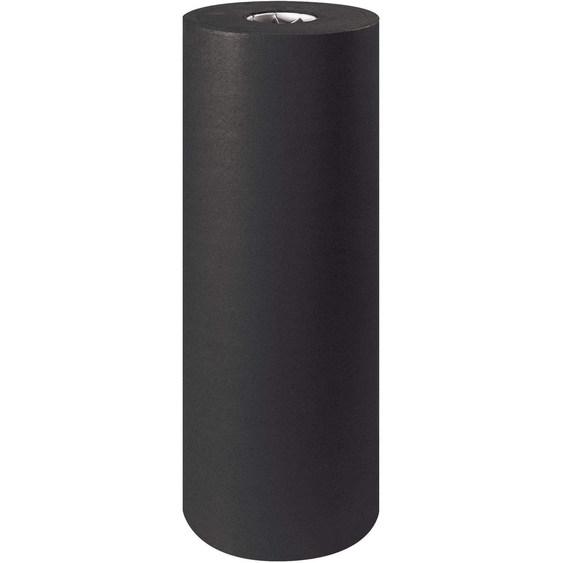 24" - 50 lb. Black Kraft Paper Rolls - KP2450BK