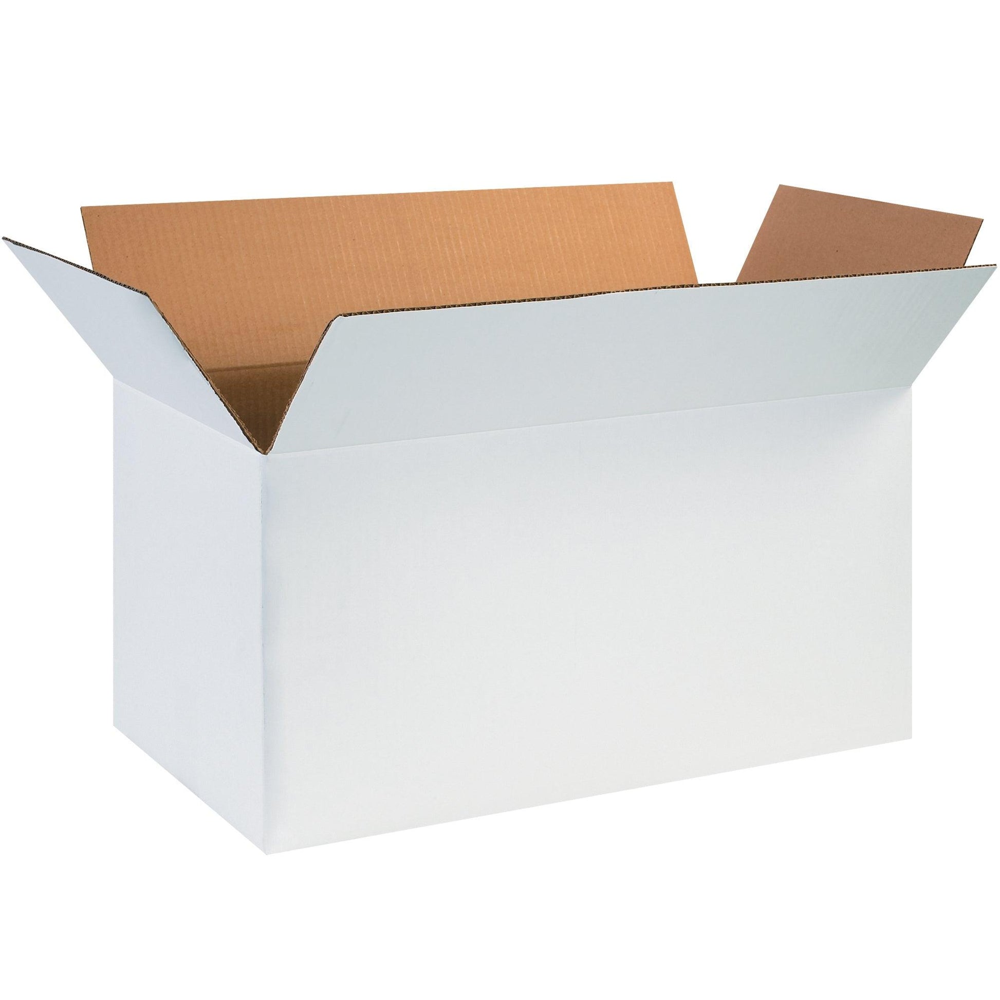 24 x 12 x 12" White Corrugated Boxes - 241212W