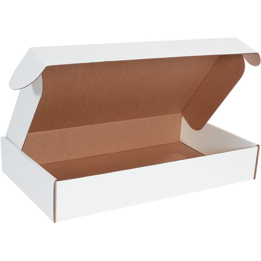 24 x 14 x 4" White Deluxe Literature Mailers - MFL24144