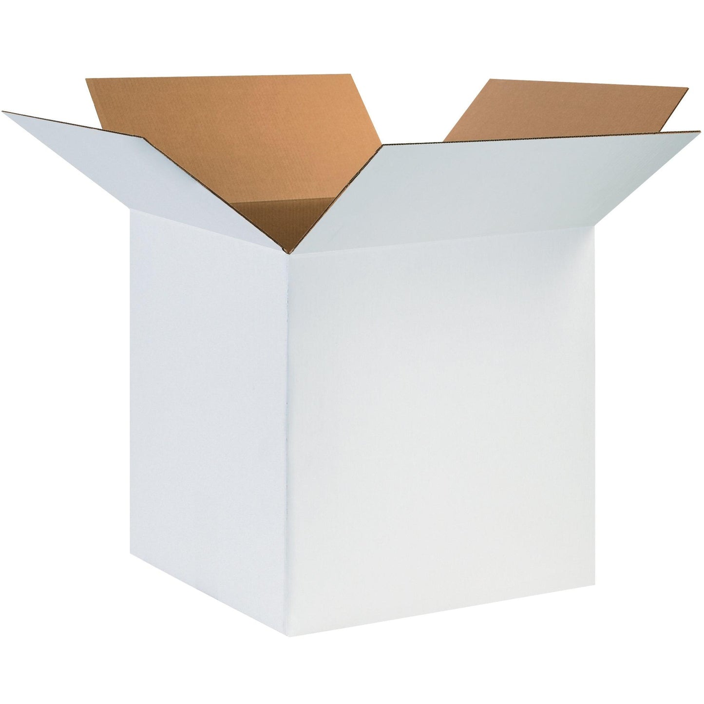 24 x 24 x 24" White Corrugated Boxes - 242424W