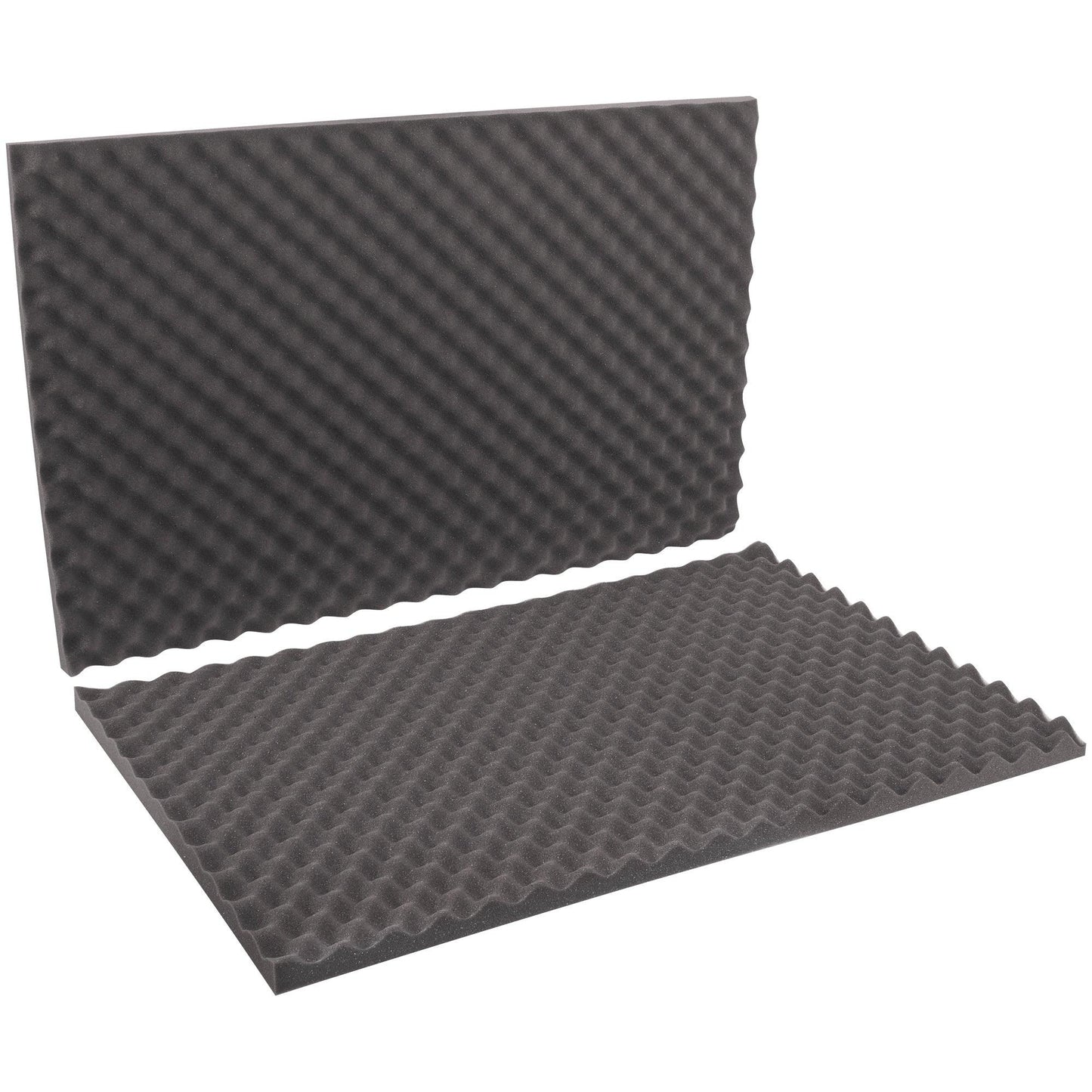 24 x 36 x 2" Charcoal Convoluted Foam Sets - FCSC24362