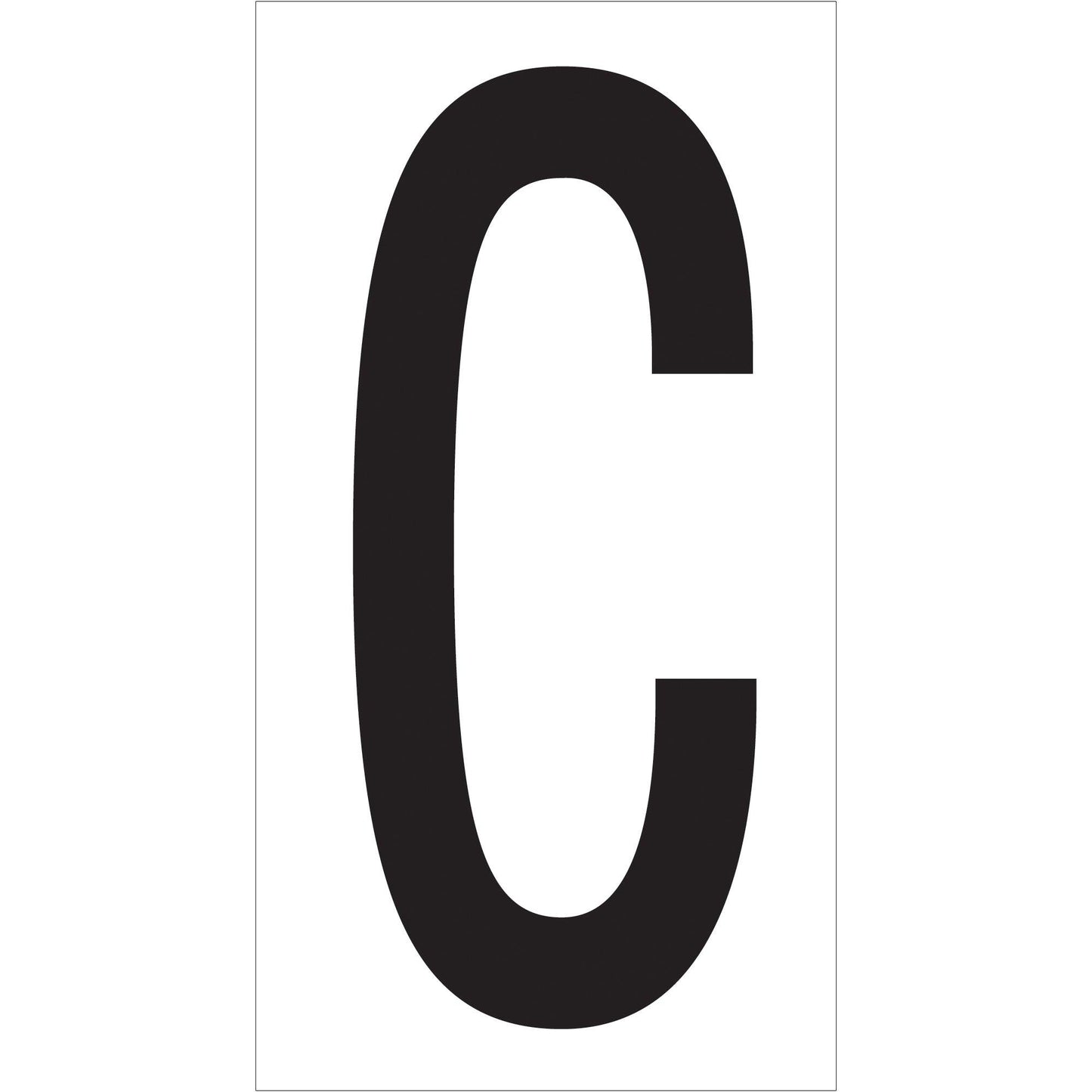 3 1/2" "C" Vinyl Warehouse Letter Labels - DL9310C