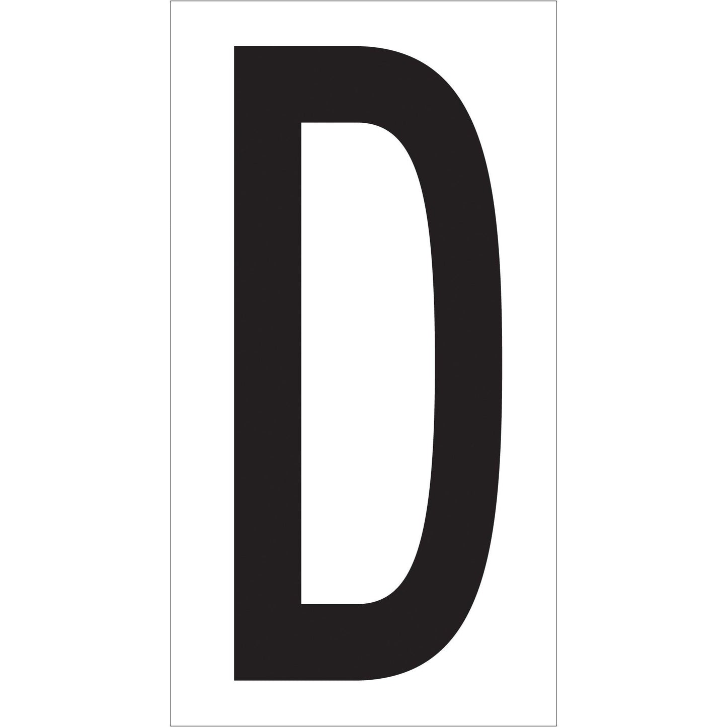 3 1/2" "D" Vinyl Warehouse Letter Labels - DL9310D