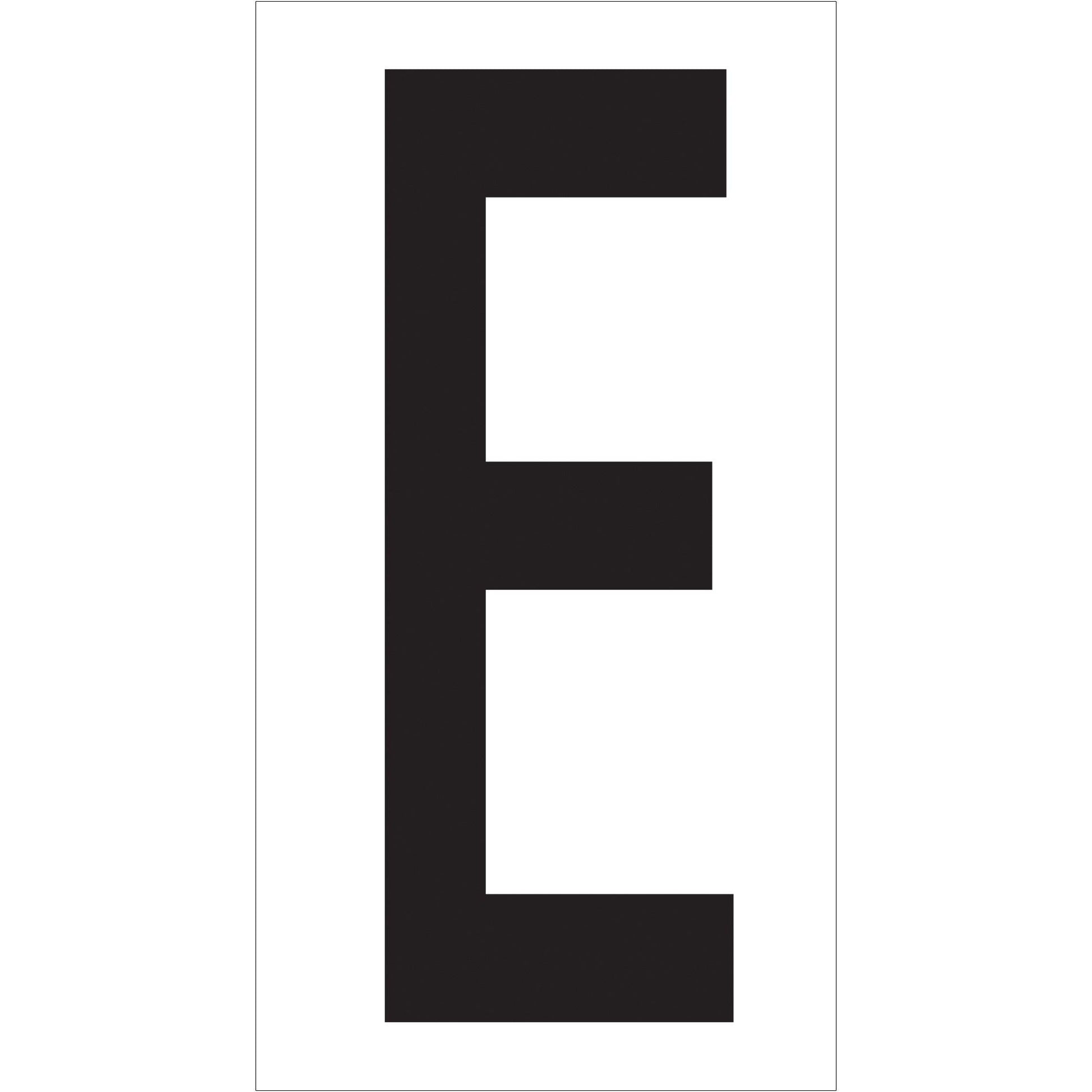 3 1/2" "E" Vinyl Warehouse Letter Labels - DL9310E