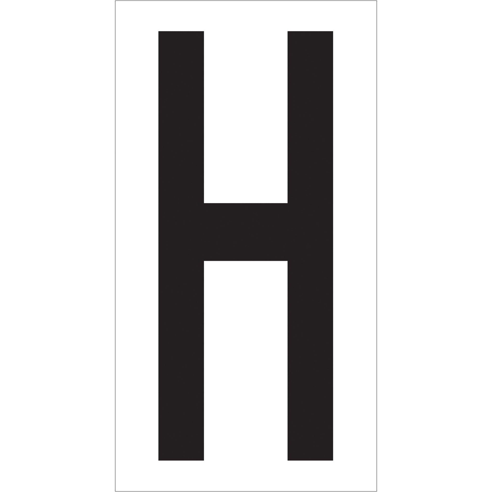 3 1/2" "H" Vinyl Warehouse Letter Labels - DL9310H