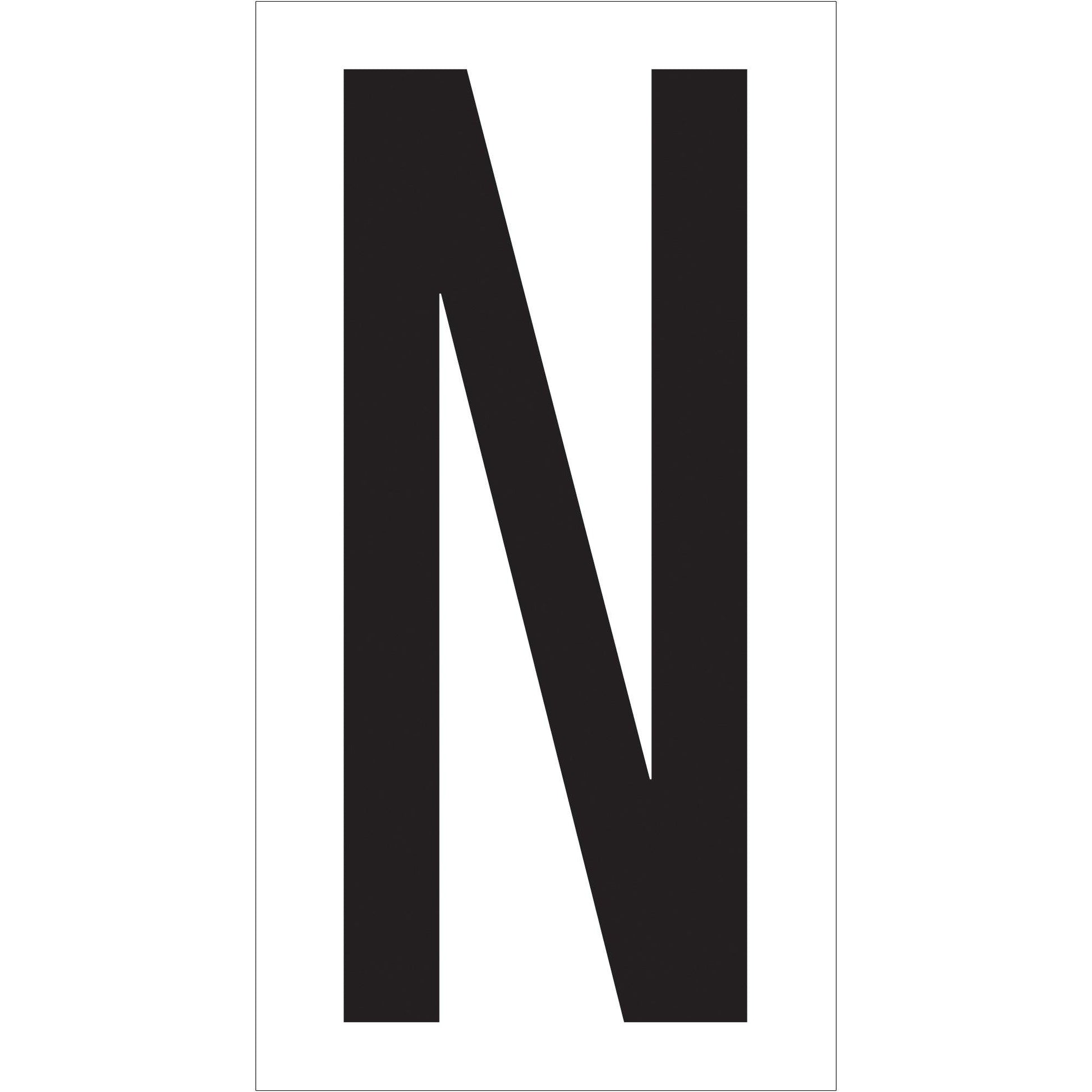 3 1/2" "N" Vinyl Warehouse Letter Labels - DL9310N