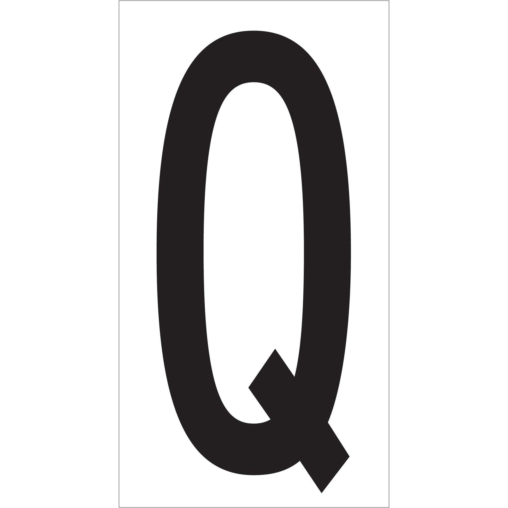 3 1/2" "Q" Vinyl Warehouse Letter Labels - DL9310Q