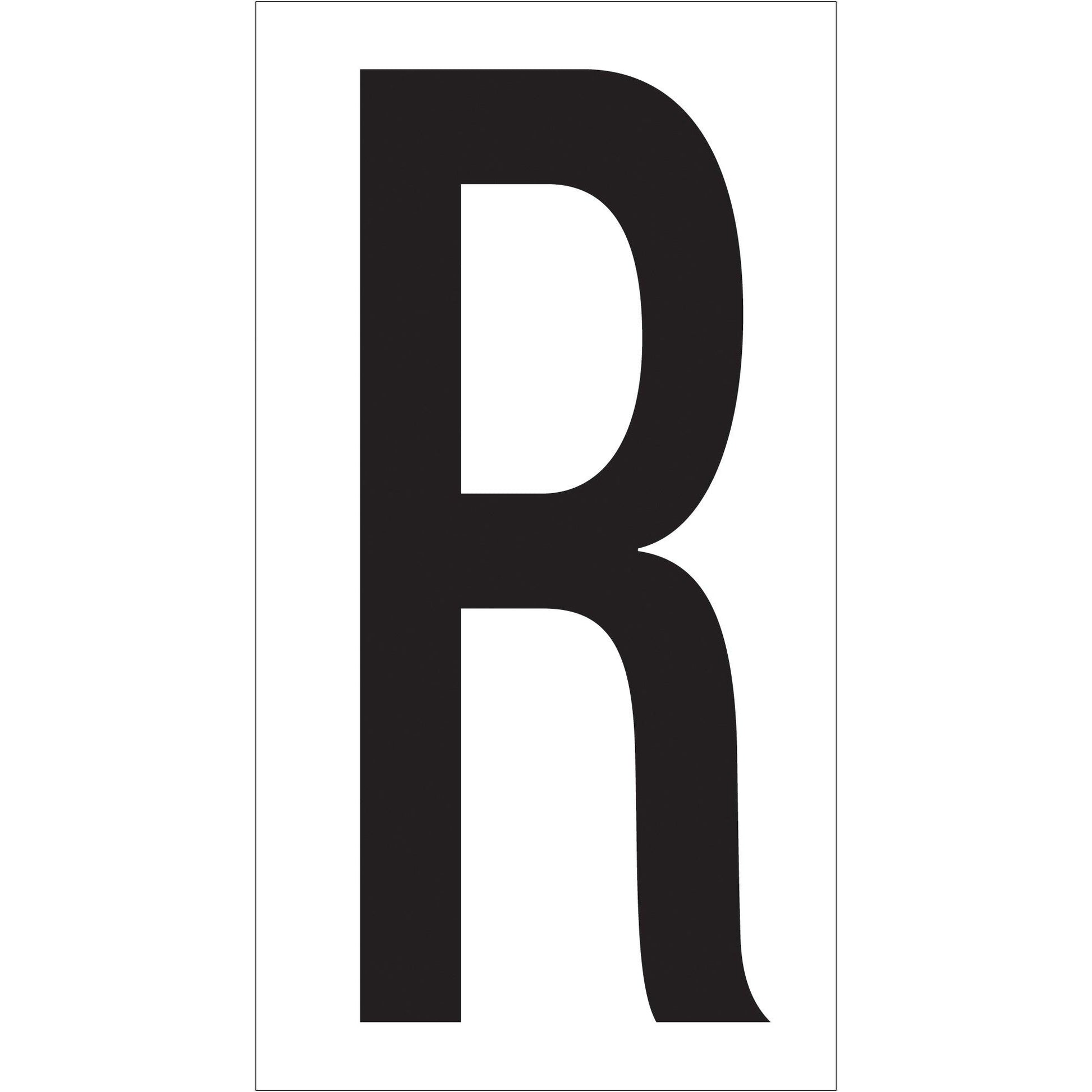 3 1/2" "R" Vinyl Warehouse Letter Labels - DL9310R