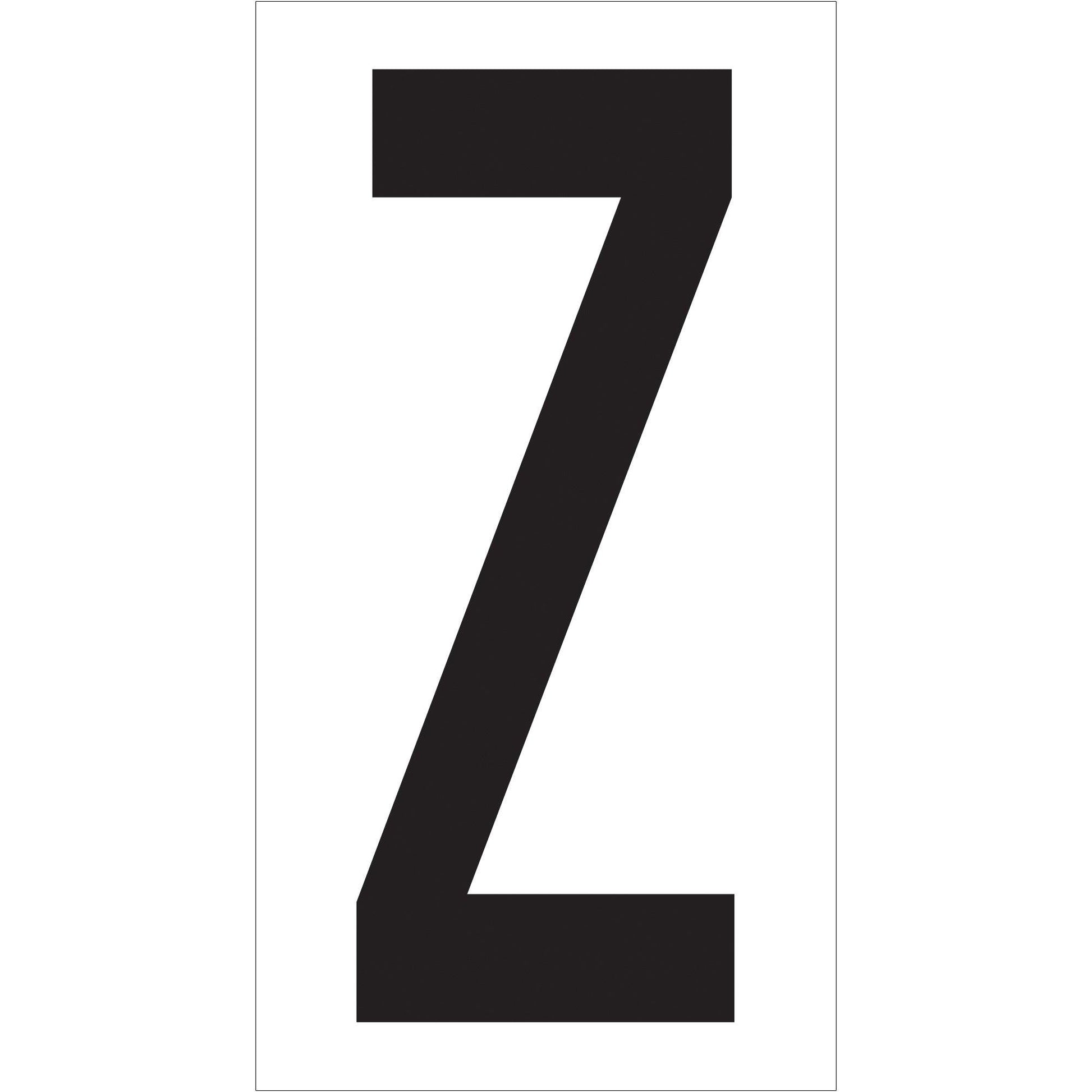 3 1/2" "Z" Vinyl Warehouse Letter Labels - DL9310Z