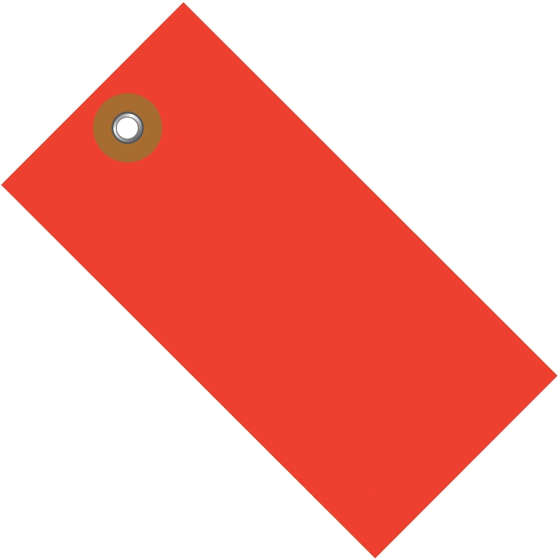 3 1/4 x 1 5/8" Red Tyvek® Shipping Tag - G14021D Box Packaging Partner