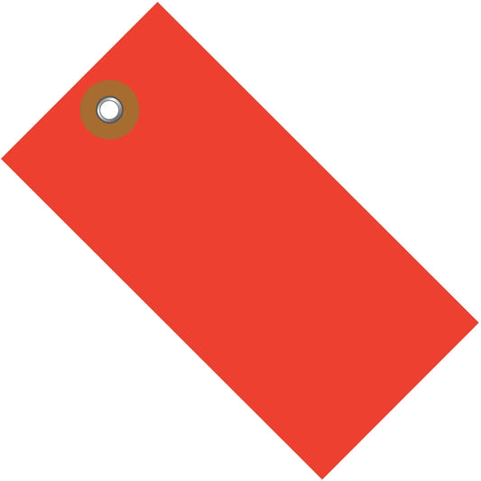 3 1/4 x 1 5/8" Red Tyvek® Shipping Tag - G14021D Box Packaging Partner