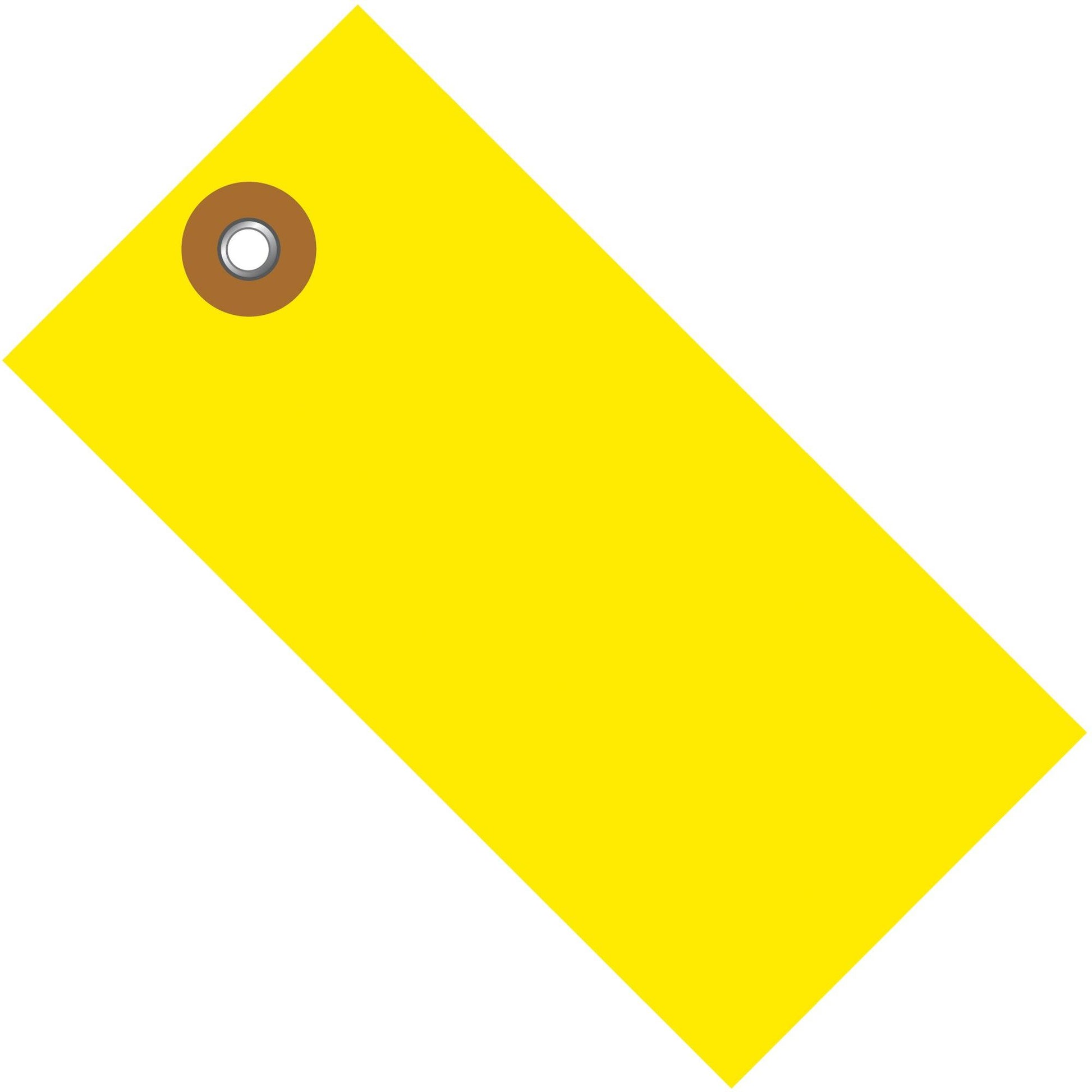 3 1/4 x 1 5/8" Yellow Tyvek® Shipping Tag - G14021B