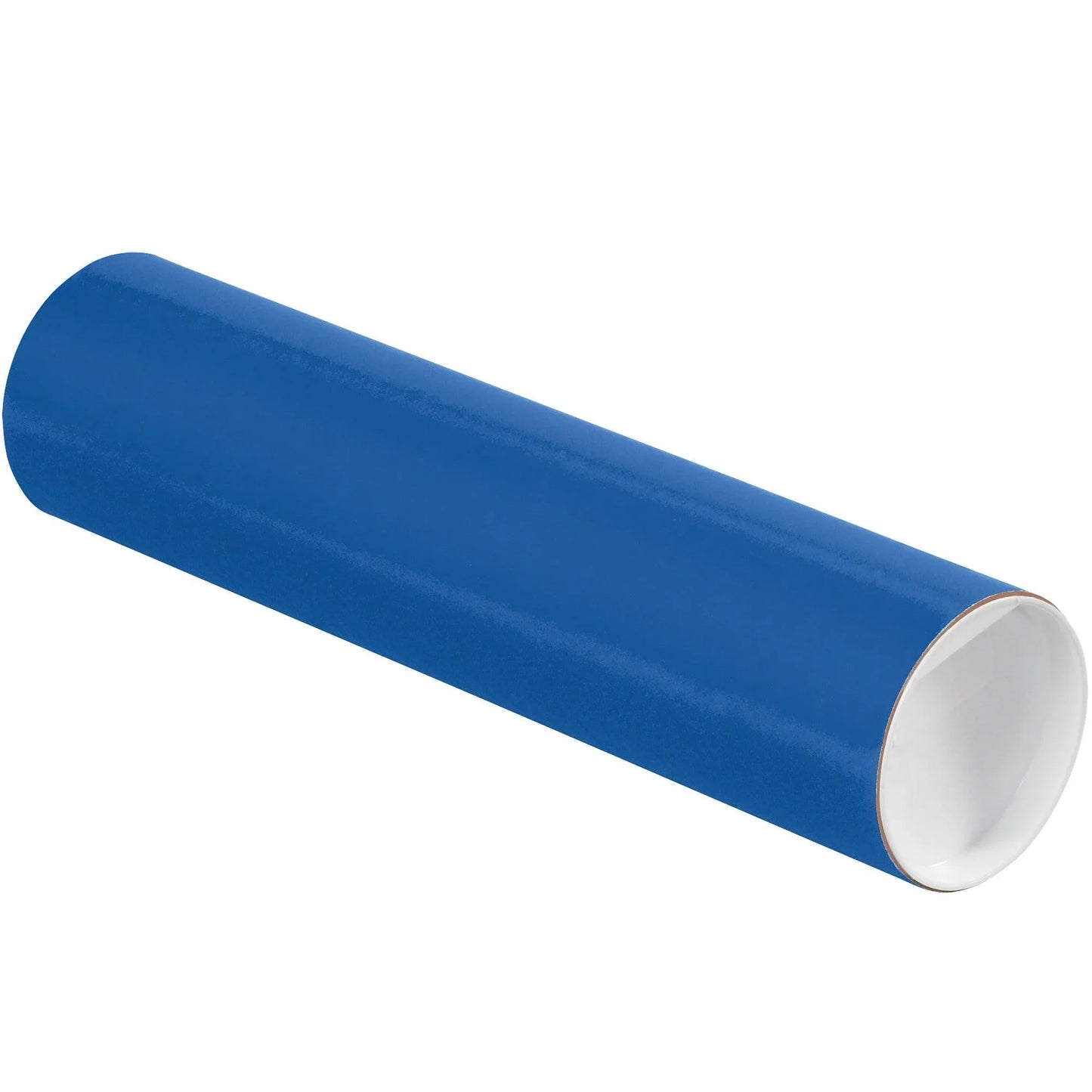 3 x 12" Blue Tubes with Caps - P3012B Box Packaging Partner