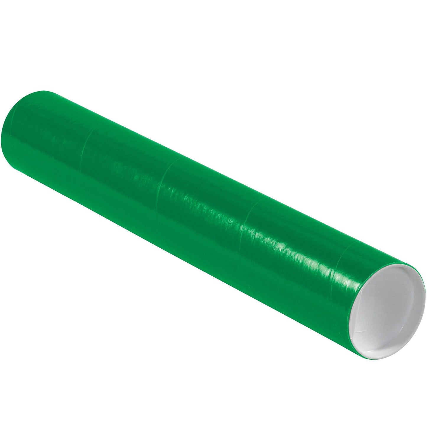 3 x 18" Green Tubes with Caps - P3018G