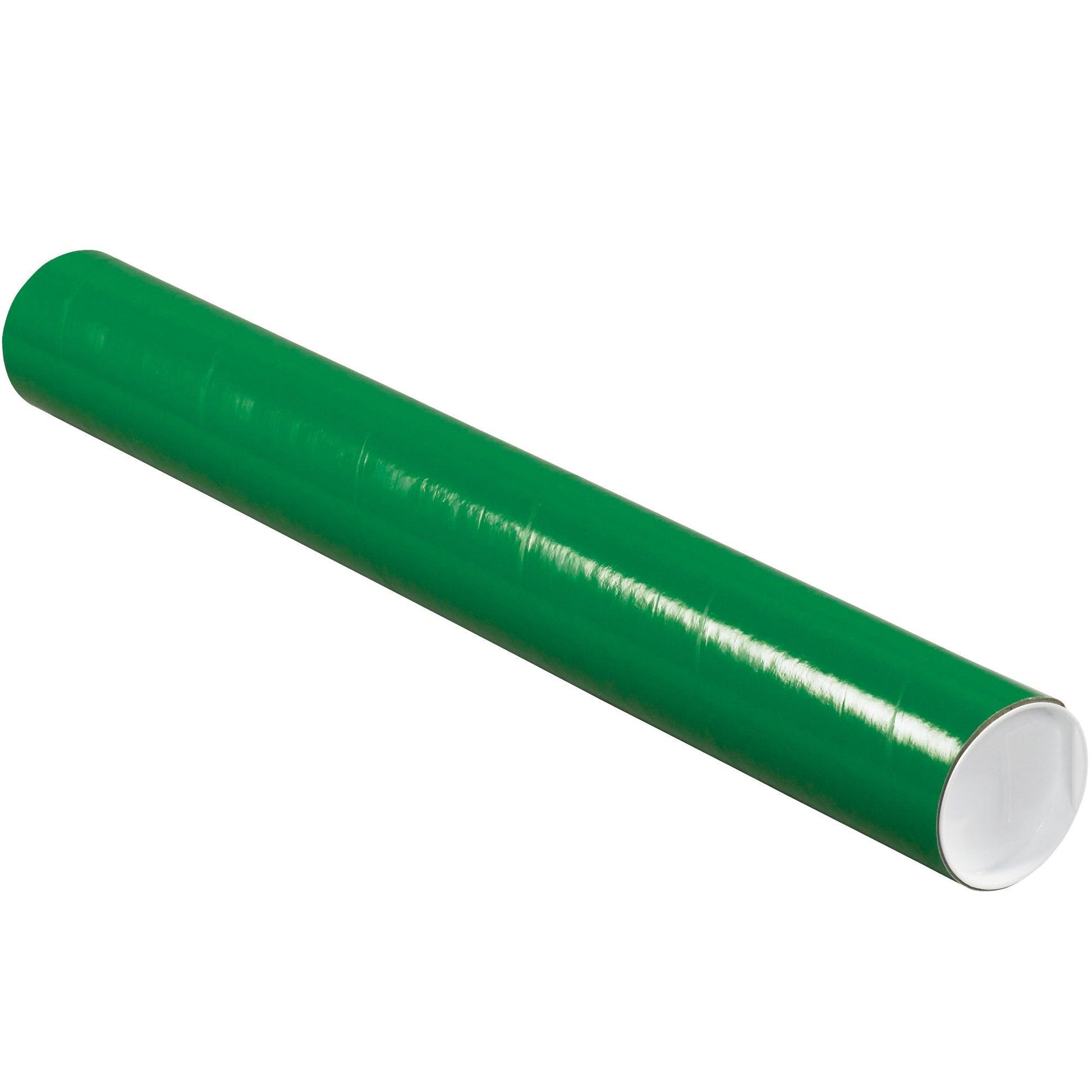 3 x 24" Green Tubes with Caps - P3024G