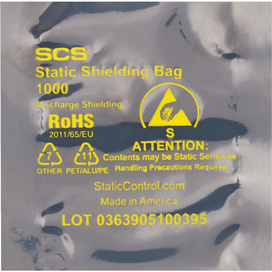 3 x 3" Open End Static Shielding Bags - STC105 Box Packaging Partner