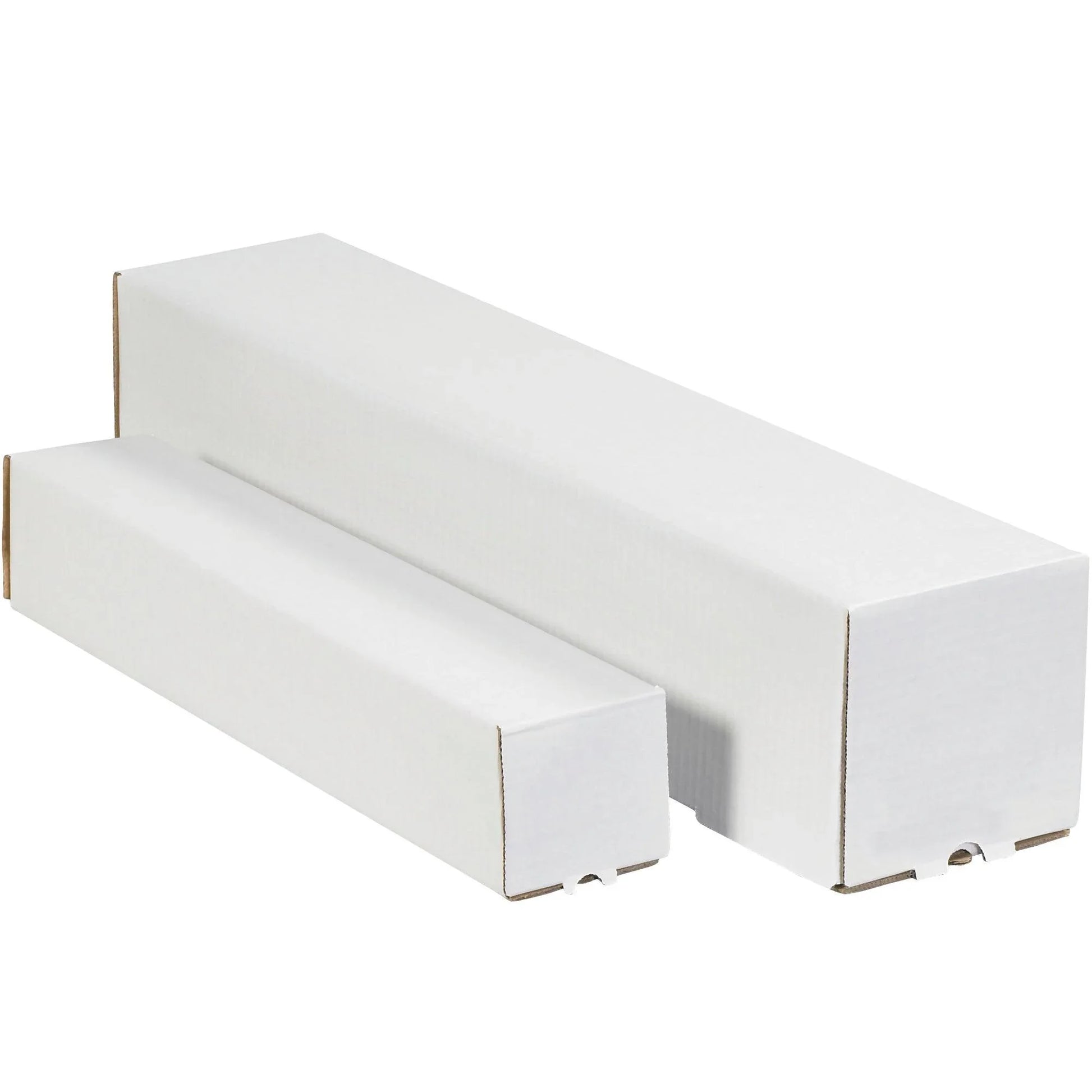 3 x 3 x 12" White Square Mailing Tubes - M3312 Box Packaging Partner