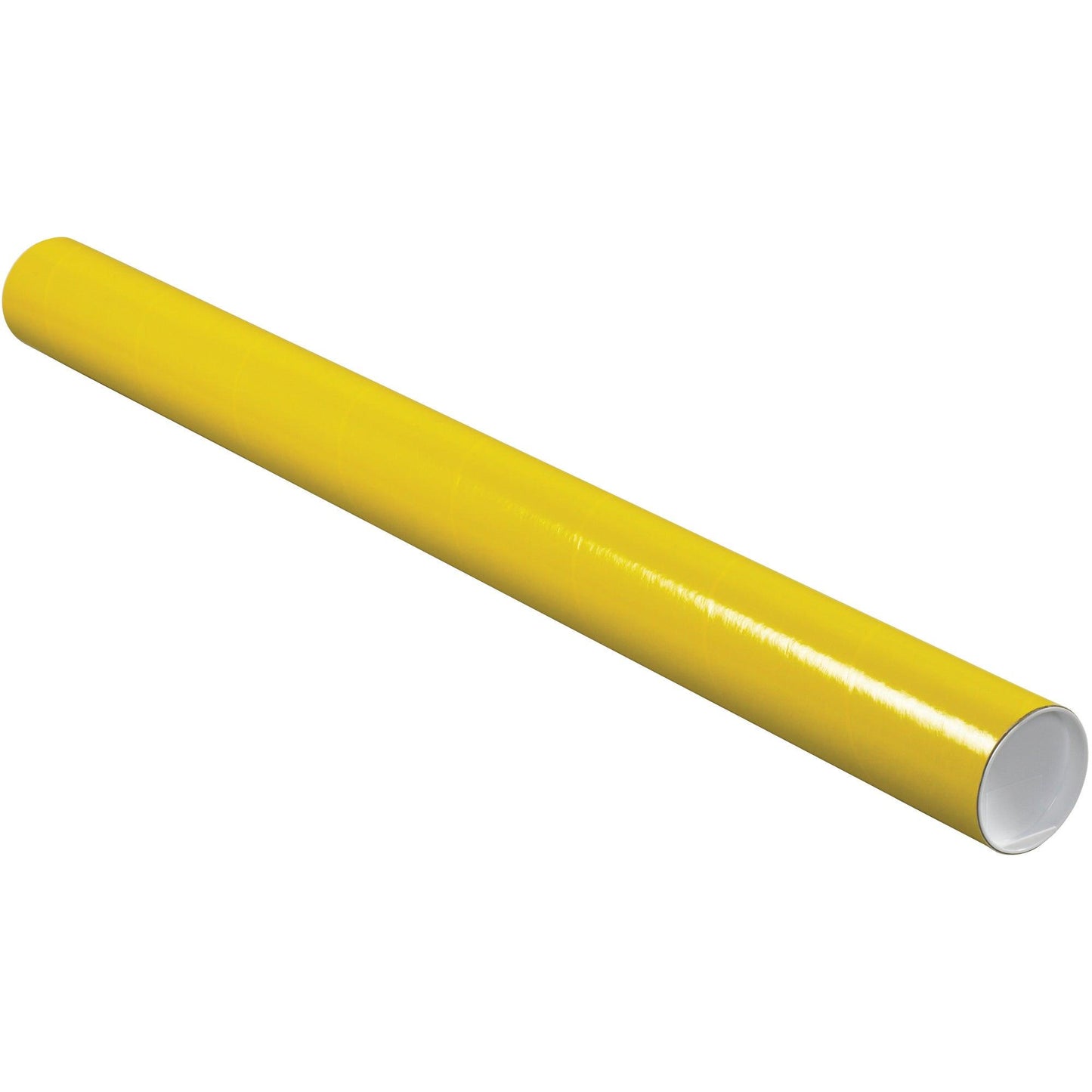 3 x 36" Yellow Tubes with Caps - P3036Y