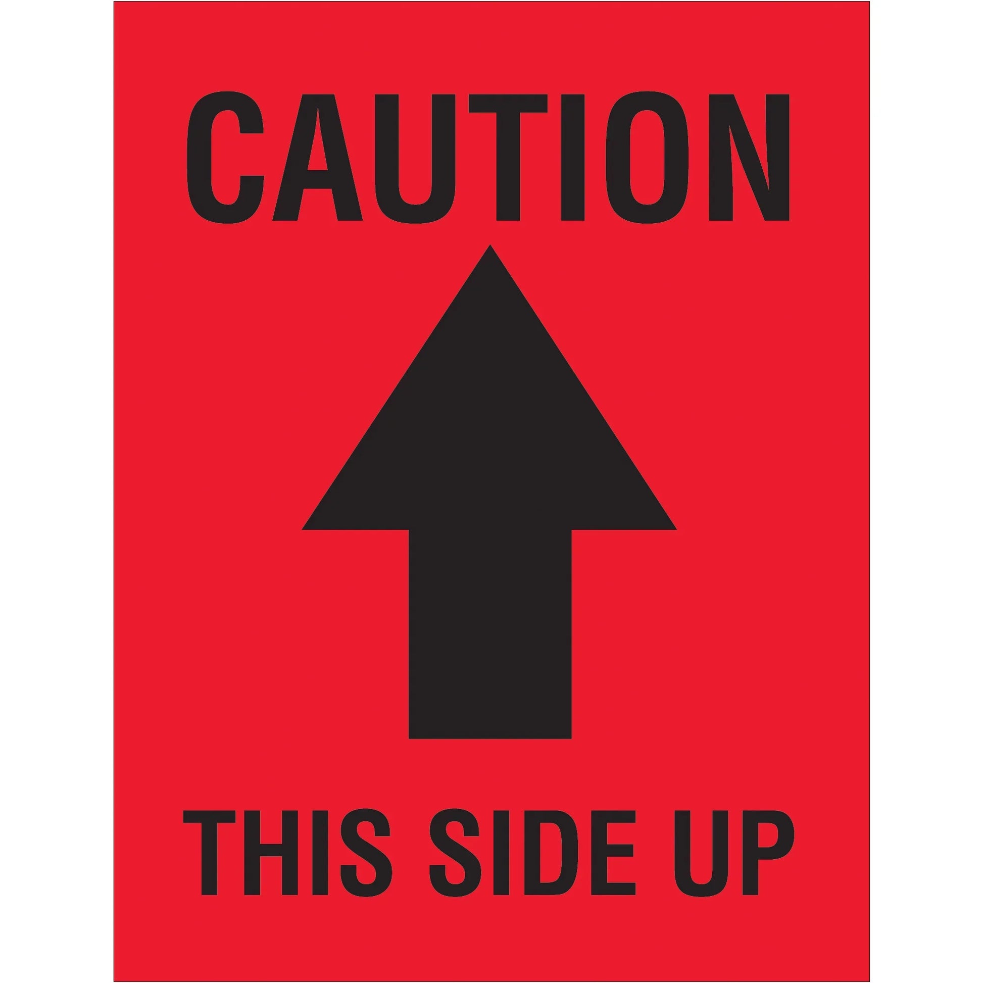 3 x 4" - "Caution - This Side Up" Arrow Labels - DL1720 Box Packaging Partner
