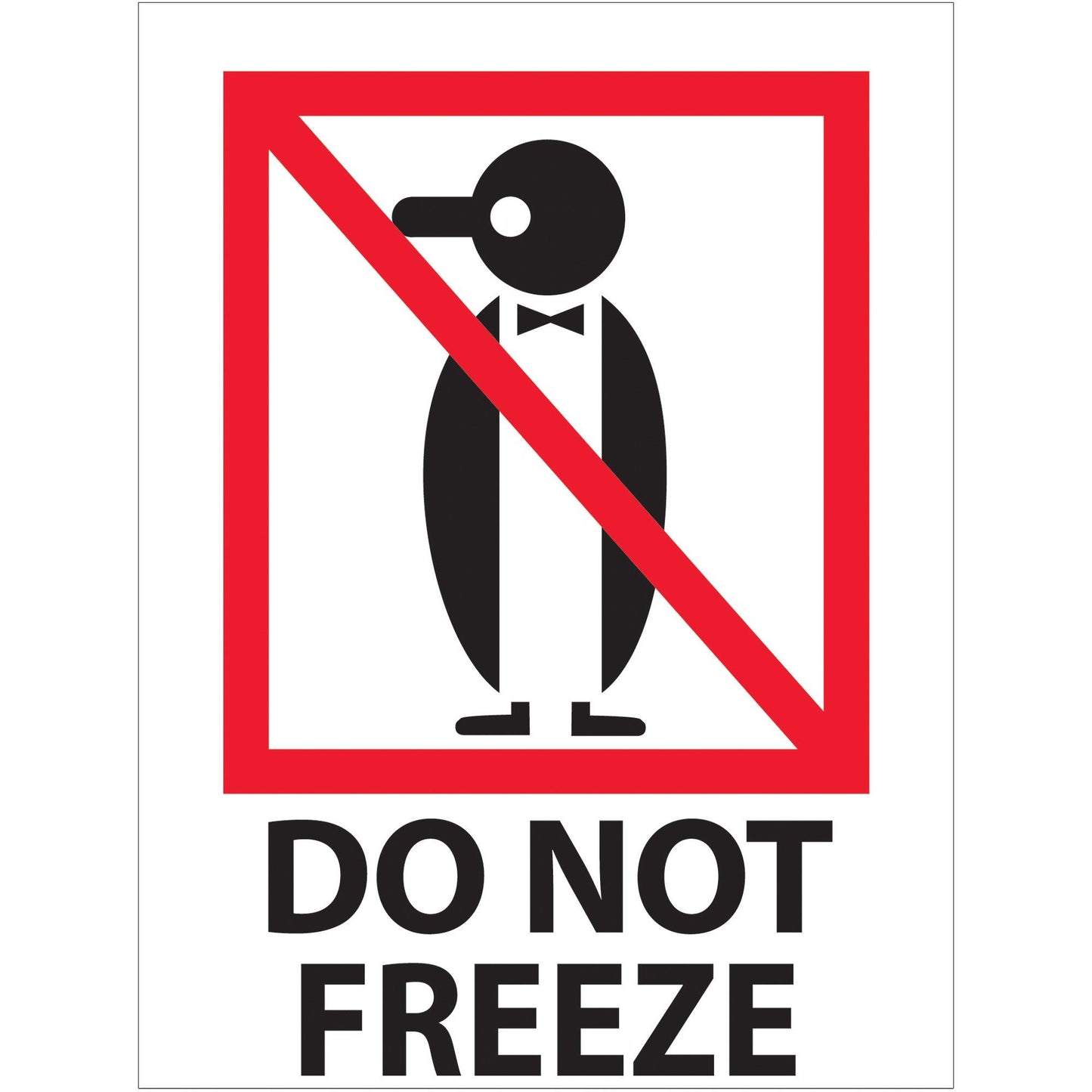 3 x 4" - "Do Not Freeze" Labels - IPM316