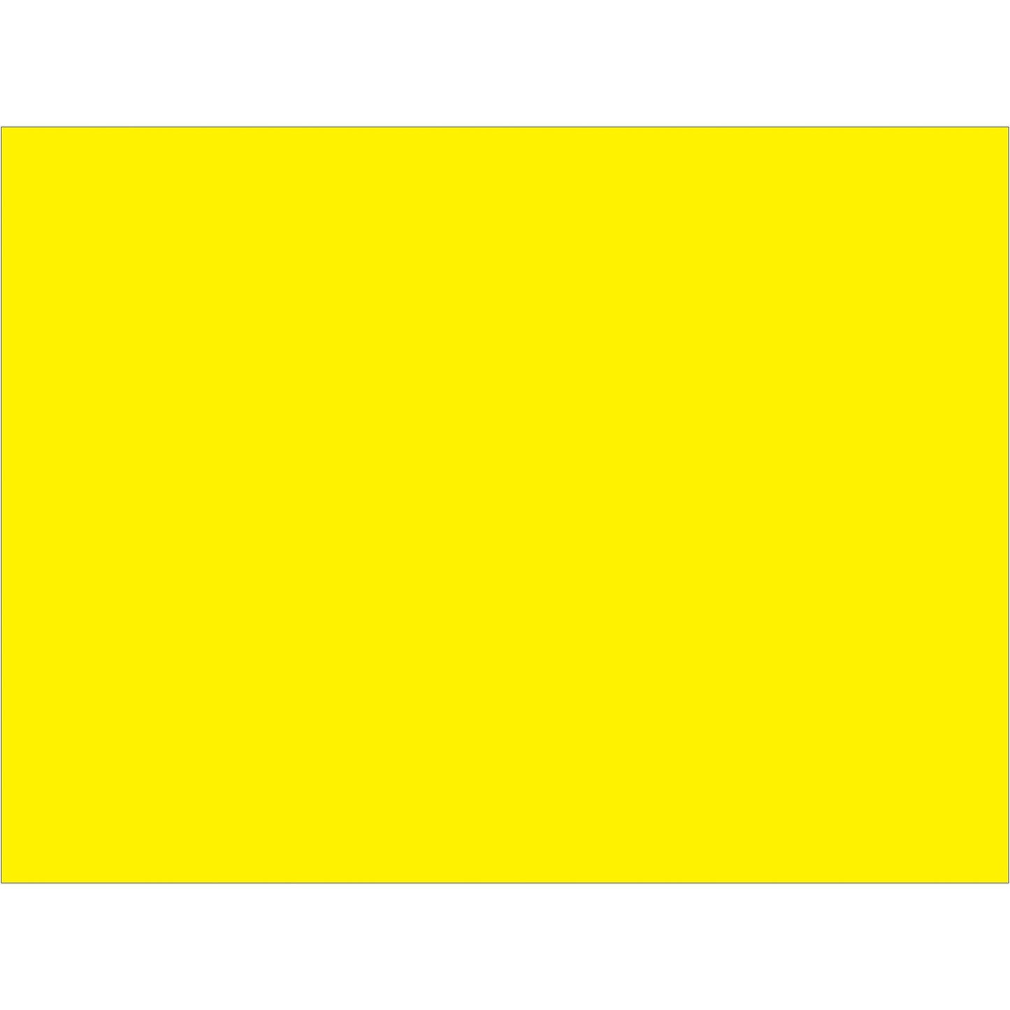 3 x 4" Fluorescent Yellow Inventory Rectangle Labels - DL631L