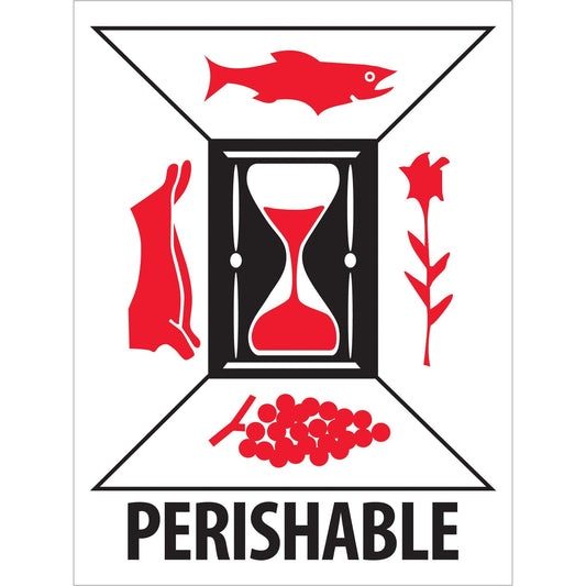 3 x 4" - "Perishable" Labels - IPM313