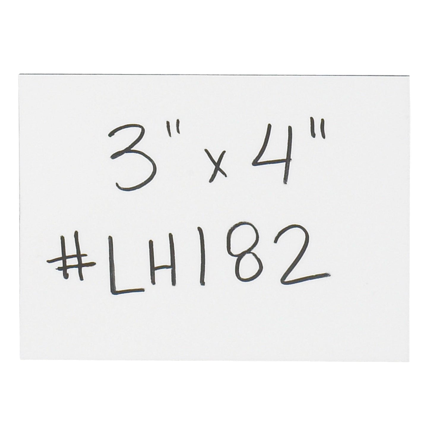 3 x 4" White Warehouse Labels - Magnetic Strips - LH182