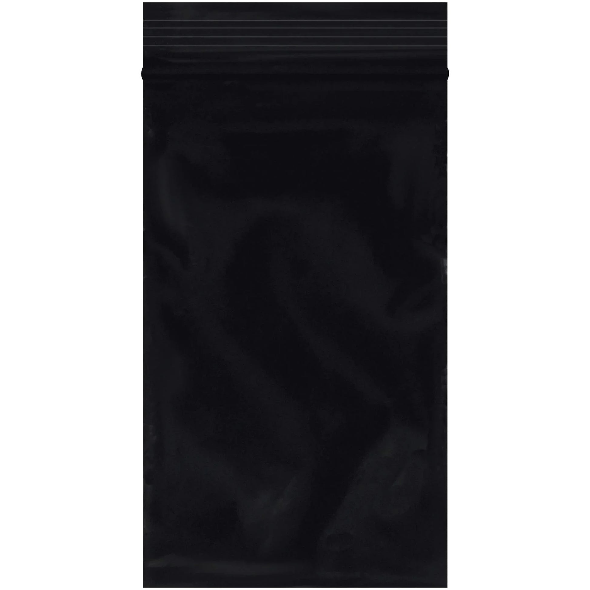 3 x 5" - 2 Mil Black Reclosable Poly Bags - PB3550BK Box Packaging Partner