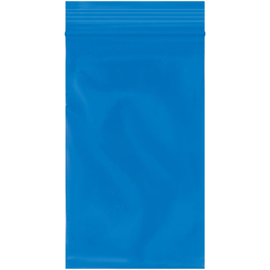 3 x 5" - 2 Mil Blue Reclosable Poly Bags - PB3550BL