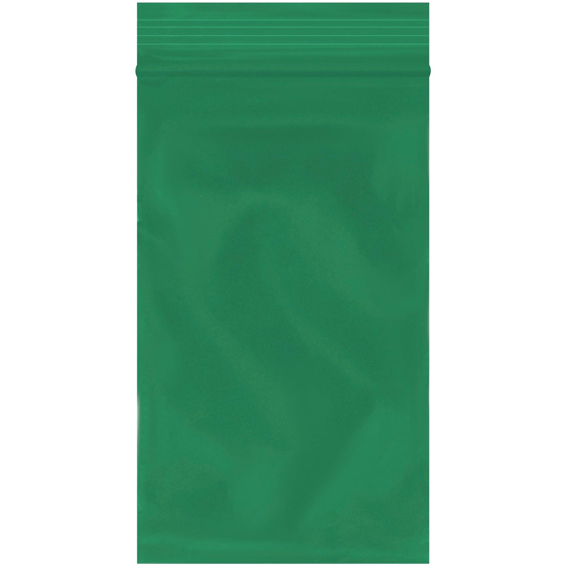 3 x 5" - 2 Mil Green Reclosable Poly Bags - PB3550G