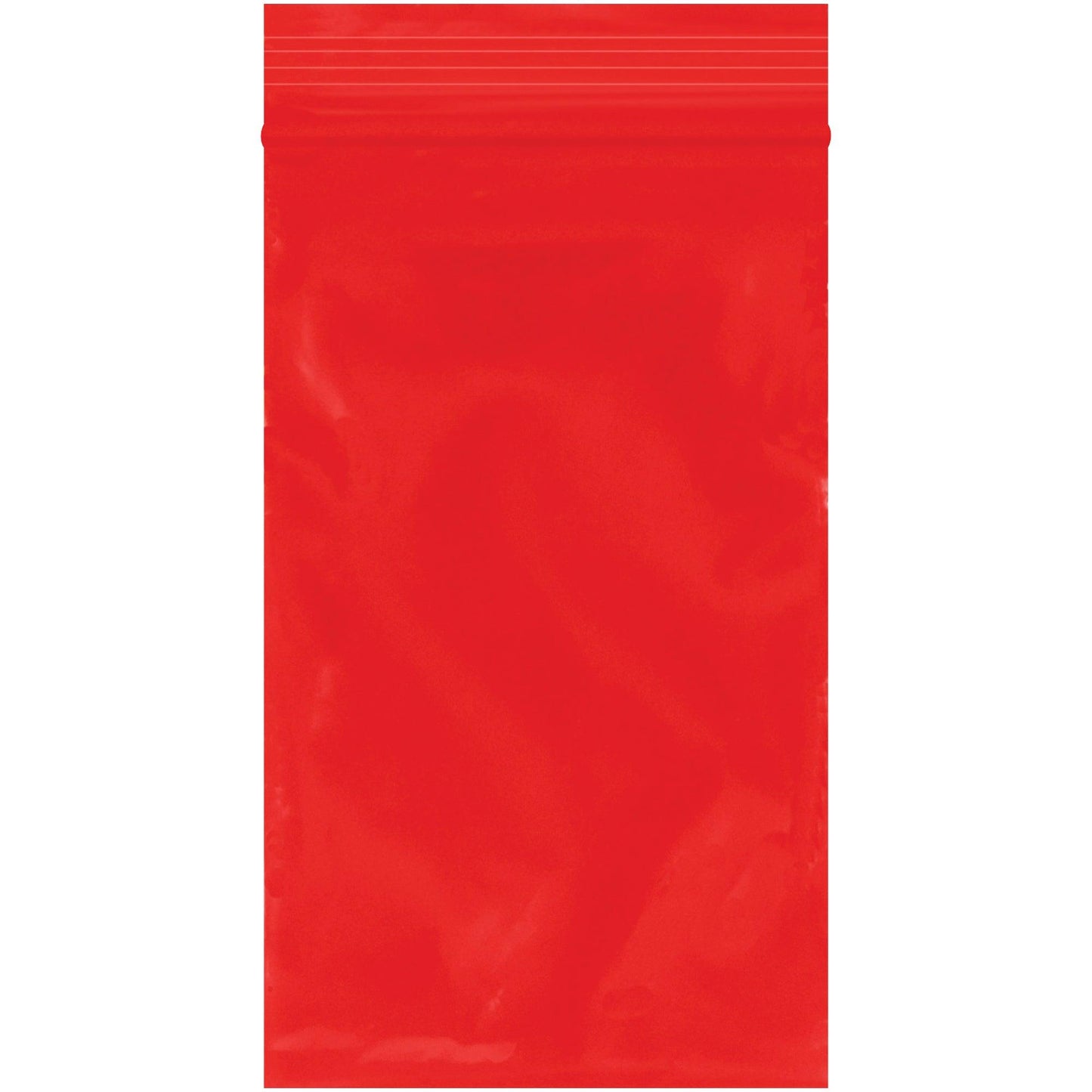 3 x 5" - 2 Mil Red Reclosable Poly Bags - PB3550R