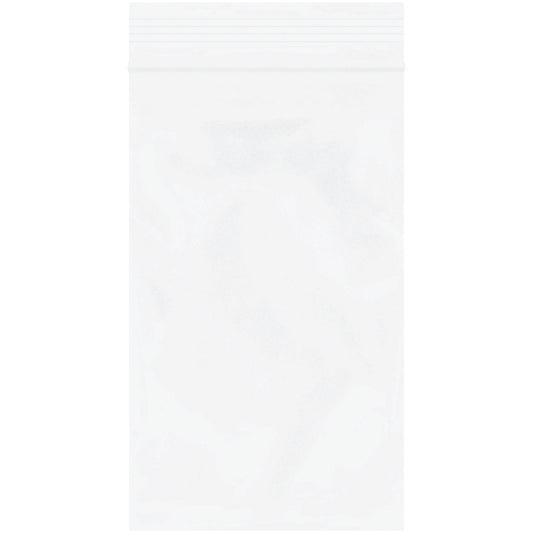 3 x 5" - 2 Mil White Reclosable Poly Bags - PB3550W