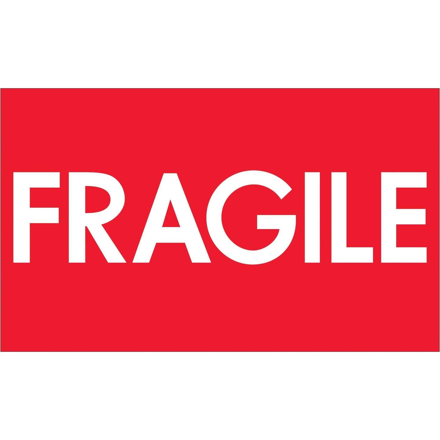 3 x 5" - "Fragile" (High Gloss) Labels - DL1082