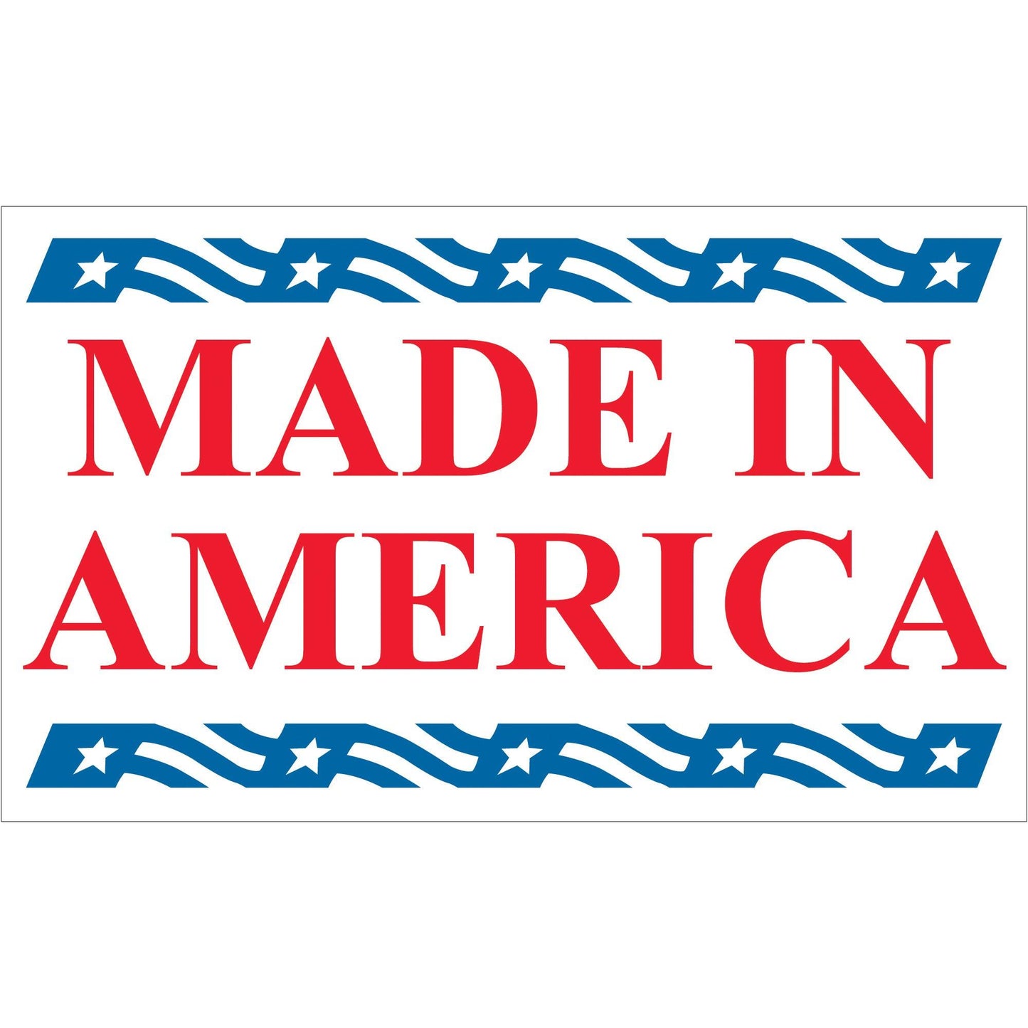 3 x 5" - "Made in America" Labels - USA502