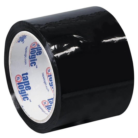 3" x 55 yds. Black Tape Logic® Carton Sealing Tape - T90522BK Box Packaging Partner