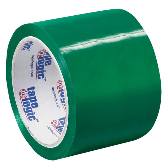 3" x 55 yds. Green Tape Logic® Carton Sealing Tape - T90522G Box Packaging Partner