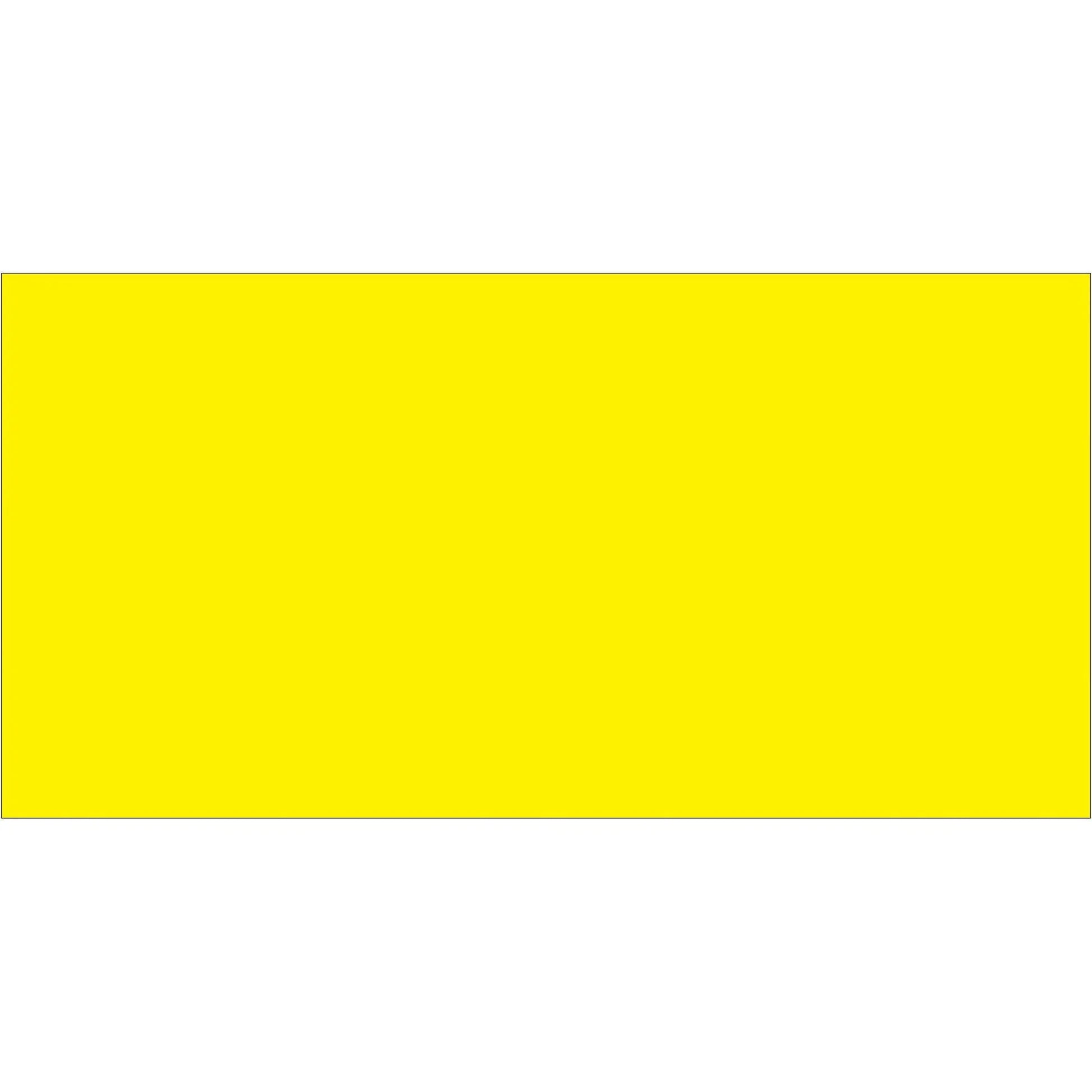 3 x 6" Fluorescent Yellow Inventory Rectangle Labels - DL633L Box Packaging Partner