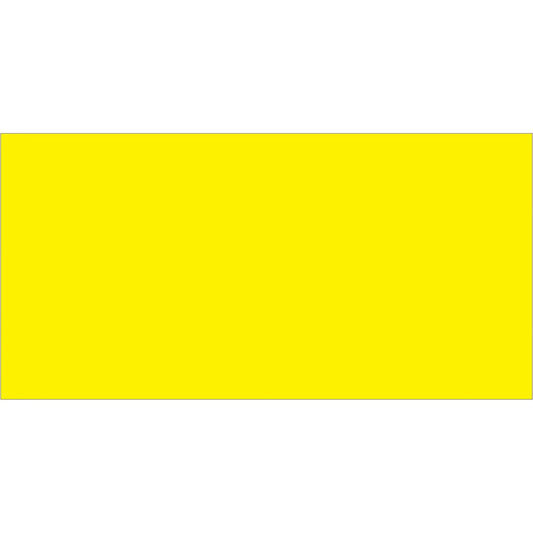3 x 6" Fluorescent Yellow Inventory Rectangle Labels - DL633L Box Packaging Partner