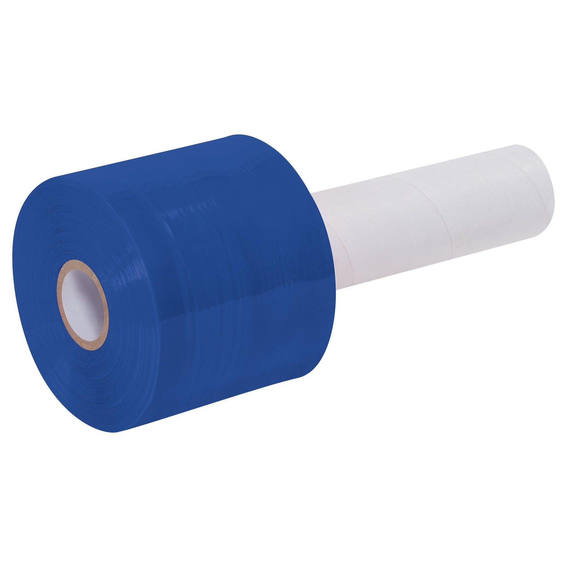 3" x 80 Gauge x 1000' Blue Extended Core Bundling Film - TNBEC303BLUE