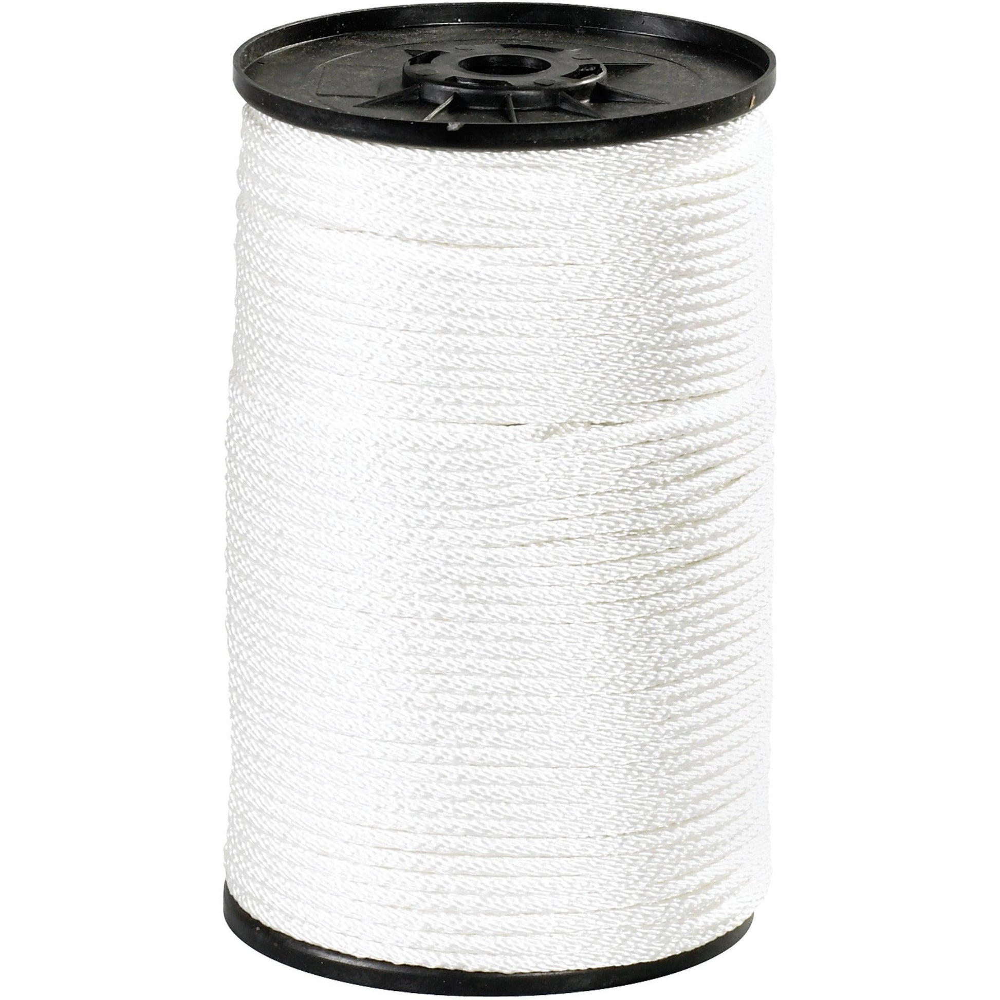 3/16", 620 lb, White Solid Braided Nylon Rope - TWR118