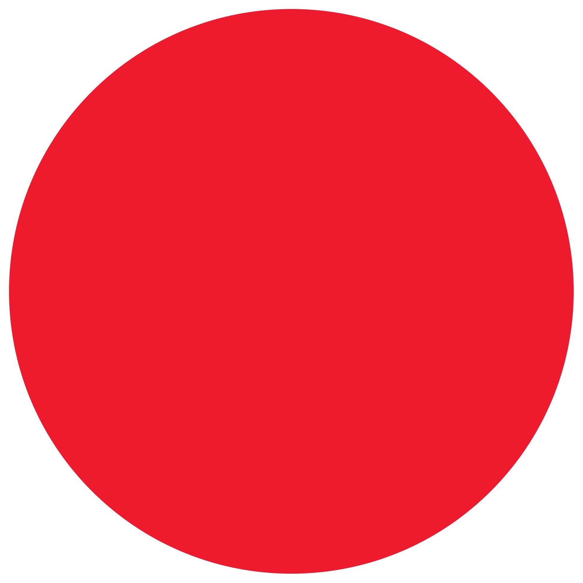 3/4" Circles - Fluorescent Red Removable Labels - DL1388FR