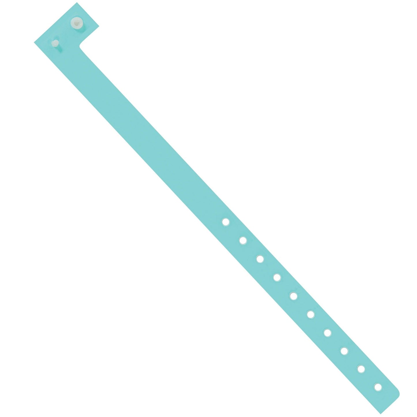 3/4" x 10" Aqua Plastic Wristbands - WR121AQ